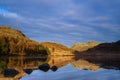 Blea Tarn during a winter sunrise Royalty Free Stock Photo