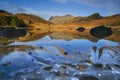 Blea Tarn during a winter sunrise Royalty Free Stock Photo