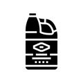 bleach bottle glyph icon vector illustration Royalty Free Stock Photo