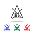 bleach without chlorine icon. Elements of washing in multi colored icons. Premium quality graphic design icon. Simple icon for