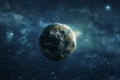 Bleak Asteroid earth collision. Generate Ai Royalty Free Stock Photo