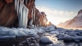 bleak cold desert landscape