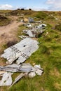 Bleaklow Moor aircraft crash site Peak District UK