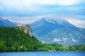 Bled castle cliff Royalty Free Stock Photo