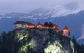 Bled castle, Alps, Europe, Slovenia. Royalty Free Stock Photo