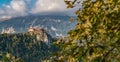 Bled Castle in the Julian alps Slovenia, Europe Royalty Free Stock Photo