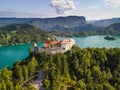 Bled Castle Medieval Castle Built Above the City of Bled in Slovenia, overlooking Lake Bled Royalty Free Stock Photo