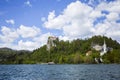 Bled lake in Slovenia landscape