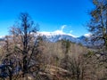 Bled - Scenic view of snow capped mountain peaks of Julian Alps and Karawanks