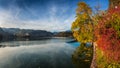 Bled, Slovenia - Beautiful autumn colors by the lake Bled