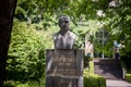 Bust and monument dedicated to Josip Plemenj on his hometown of Bled. Josip plemelj was a slovene mathematician and a slovenian