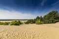 Bledow Desert, an area of sands between Bledow and the village of Chechlo and Klucze in Poland. Royalty Free Stock Photo