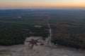 Bledowska Desert sand the largest area of quicksand in Poland. Located on the border of the Silesian Upland, Bledow, Klucze and