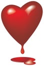 Bleeding heart Glassy Royalty Free Stock Photo