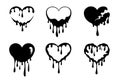 Bleeding heart silhouette - Eps