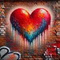 Bleeding Love: Urban Heart Graffiti