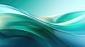 Blue and Green Abstract Background With Waves Royalty Free Stock Photo
