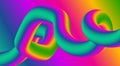 Blend Flowing 3D Colorful Gradient Background Abstract Royalty Free Stock Photo