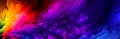 A blend of highly coloured shapes some of which are blurred to add more mood to the image