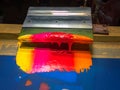 Blend hot tone color of screen printing ink