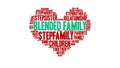 Blended Family Animated Word Cloud