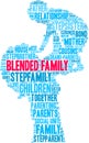 Blended Family Word Cloud Royalty Free Stock Photo