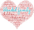 Blended Family Word Cloud Royalty Free Stock Photo