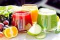 Blended fresh fruit and vegetable - healthy drink