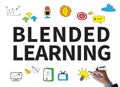 BLENDED LEARNING Royalty Free Stock Photo