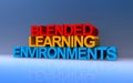 blended learning environments on blue