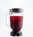 Blender with blackberry juice