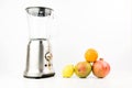 Blender Closeup With Fresh Exotic Tropic Fruits