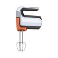 blender hand mixer cartoon vector illustration