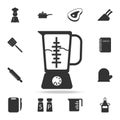 blender icon. Set of Chef and kitchen element icons. Premium quality graphic design. Signs and symbols collection icon for websit