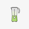 Blender icon. Simple flat icon of juice kitchen blender machine making drinks.