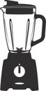 Blender machine appliance for food processing smoothie drinks and pureeing soups vector Royalty Free Stock Photo
