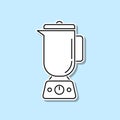 Blender sticker icon. Simple thin line, outline vector of kitchen icons for ui and ux, website or mobile application