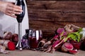 Blending a beetroots juice Royalty Free Stock Photo