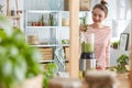 Blending smoothie ingredients Royalty Free Stock Photo