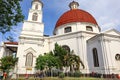 Blenduk Semarang Church is a church that was built in 1753 and is one of the landmarks in the old city Royalty Free Stock Photo