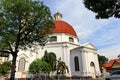 Blenduk Semarang Church is a church that was built in 1753 and is one of the landmarks in the old city Royalty Free Stock Photo