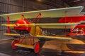 BLENHEIM, NEW ZEALAND, FEBRUARY 4, 2020: Fokker Dr.I at Omaka Aviation Heritage Centre in Blenheim, New Zealand