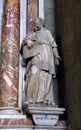 Blessed Hartmann of Brixenstatue on the altar in the Cathedral of Santa Maria Assunta i San Cassiano in Bressanone, Italy Royalty Free Stock Photo