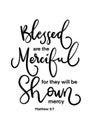 Scripture Hand Lettered Quote On White Background