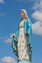 The Blessed Virgin Mary in front of the Roman Catholic Diocese that is public place.