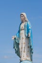 The Blessed Virgin Mary in front of the Roman Catholic Diocese, public place in Chanthaburi.