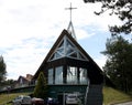 Blessed Virgin Mary s church in Nida, Lithuania. 19 06 2020 Royalty Free Stock Photo