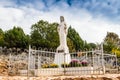 Blessed Virgin Mary Statue on Apparition hill Royalty Free Stock Photo