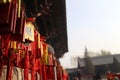 Blessing card in a chinese temple Royalty Free Stock Photo