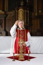 Blessing during catholic mass Royalty Free Stock Photo